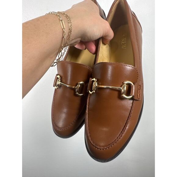 J.Crew Classic Bit Vegan Leather Loafer in Antique Oak Brown, US 8 - Picture 7 of 7